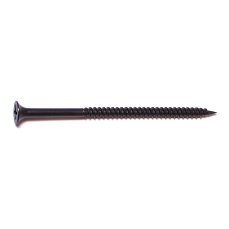 Buildright Drywall Screw, #8 x 3 in, Steel, Flat Head Phillips Drive, 95 PK 08092